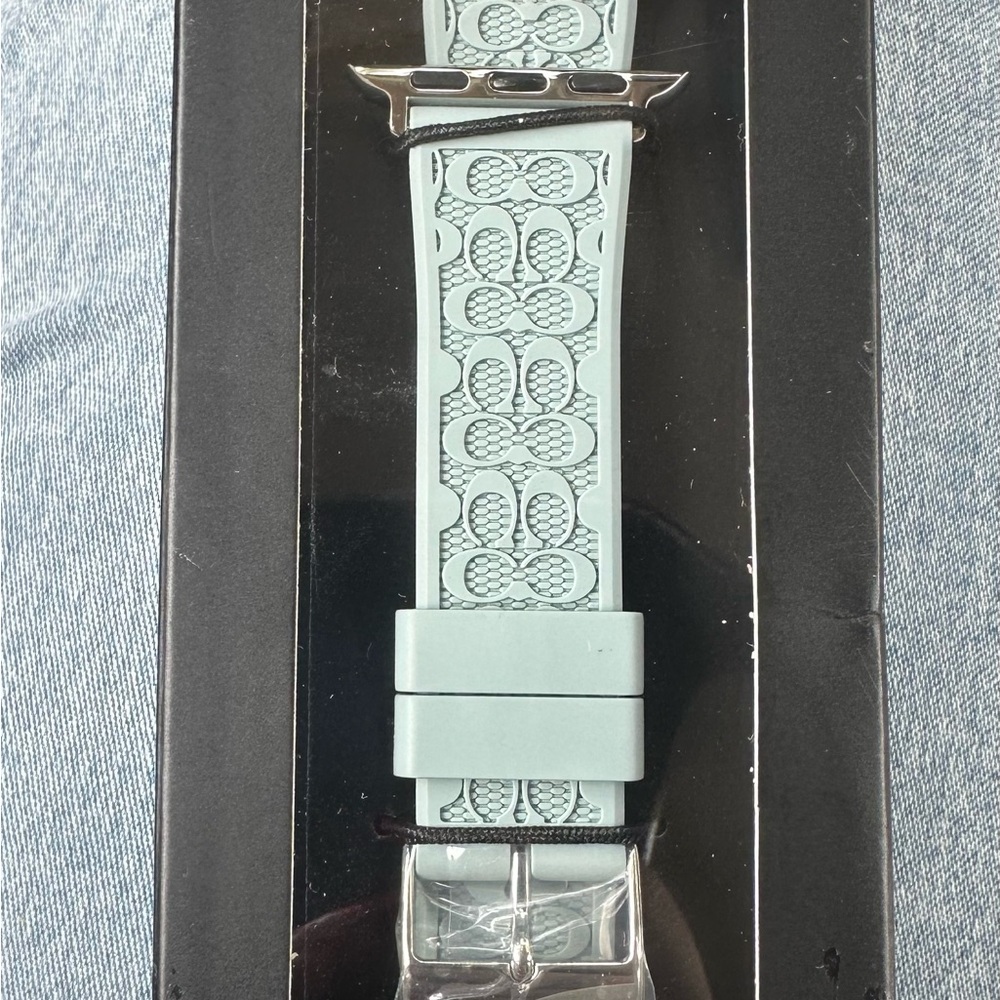 Mint Green Patterned Watch Band